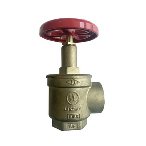 FM UL Fire Fighting Pipes Fire Protection System Fire Sprinkler System Brass Angle Hose Valve