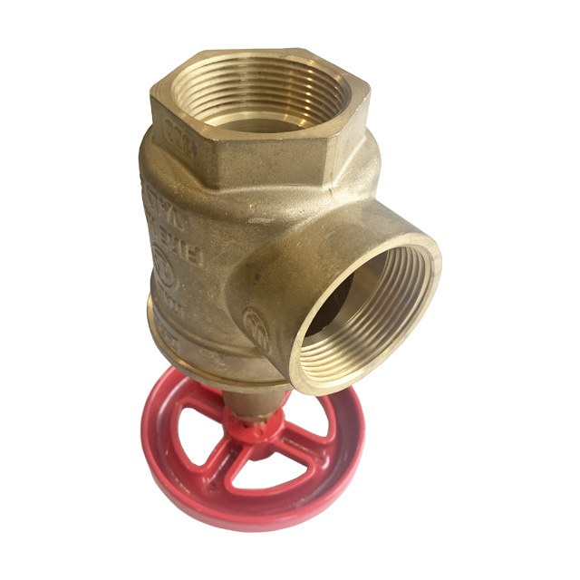 FM UL Fire Fighting Pipes Fire Protection System Fire Sprinkler System Brass Angle Hose Valve