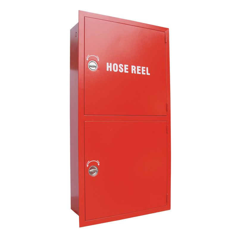 Fire Protection System stainless Embedded Red White fire extinguisher Fire hose reel Cabinets