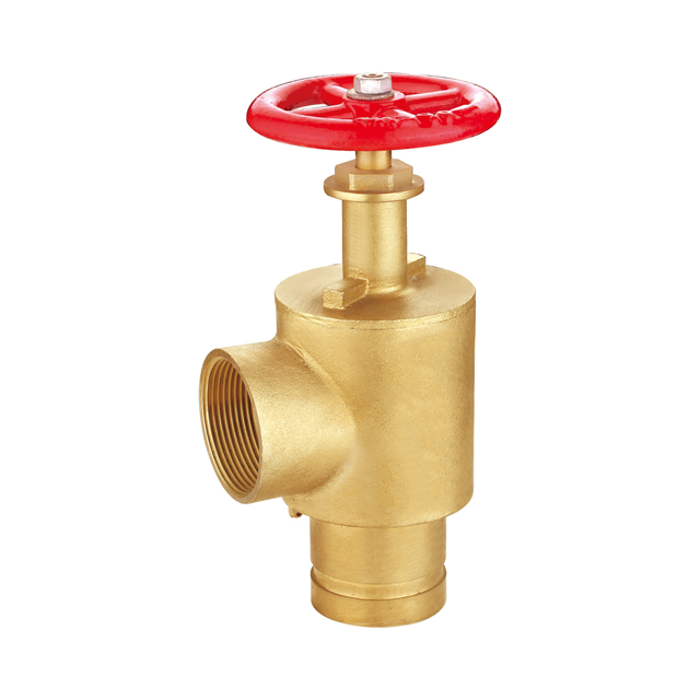 Fire fighting system female thread angle hose valve hexagon cast brass hose connector