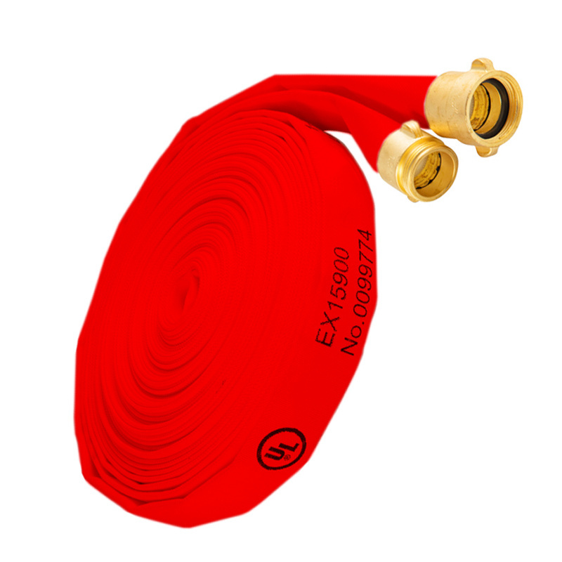 UL Listed Fire Fighting Pipes Fire Protection System Canvas Covered Fire Hose