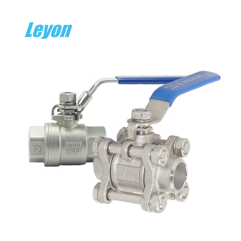 Cf8m 1000wog hydraulic bsp threaded  ss ball valve 1/2