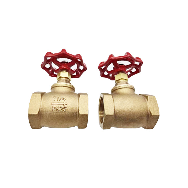 Fire Fighting Pipes Fire Protection System Female Thread Brass Stop Valve Copper Globe Valve