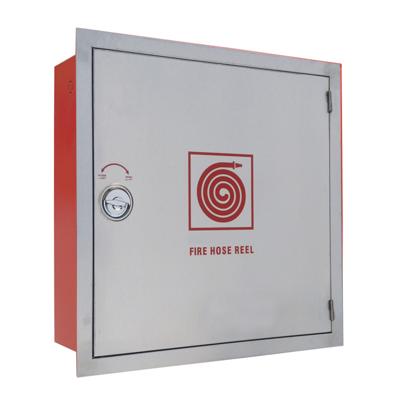 Fire Protection System stainless Embedded Red White fire extinguisher Fire hose reel Cabinets