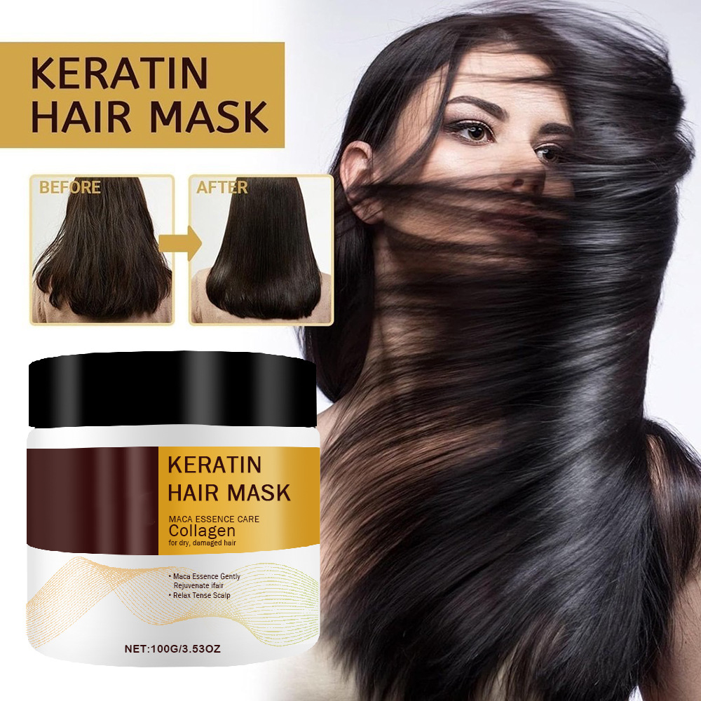 OEM/ODM 100g Natural Repair Product Treatment Protein Keratin Hair Growth Mask Collagen Hair Mask For Damaged Hair