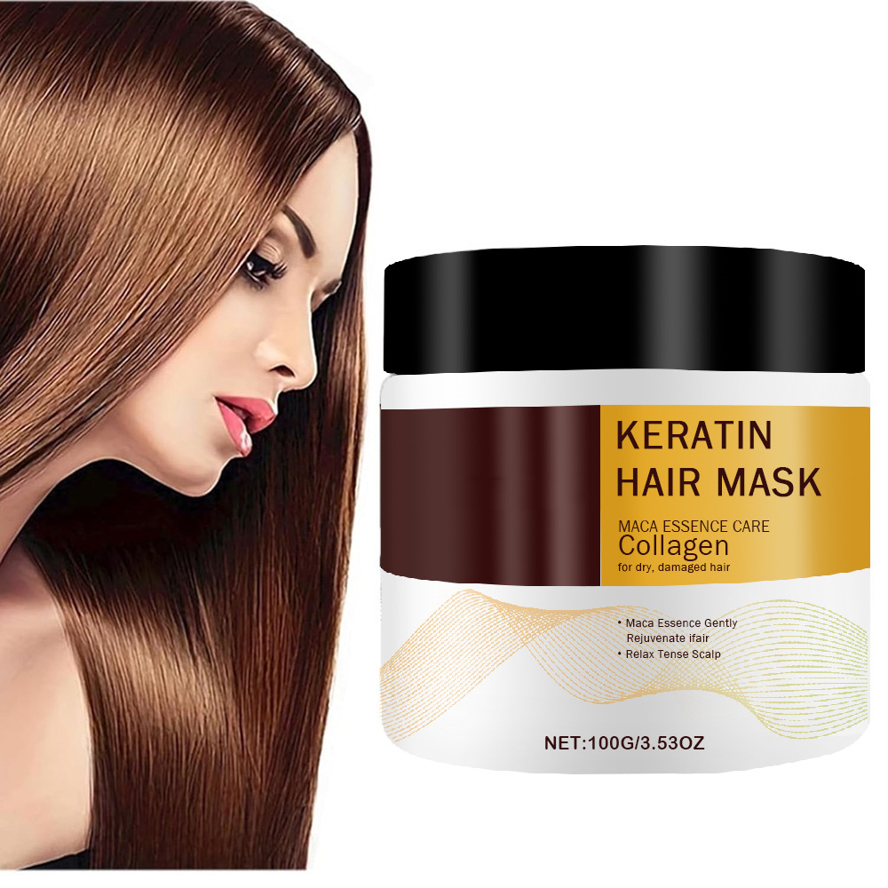 OEM/ODM 100g Natural Repair Product Treatment Protein Keratin Hair Growth Mask Collagen Hair Mask For Damaged Hair