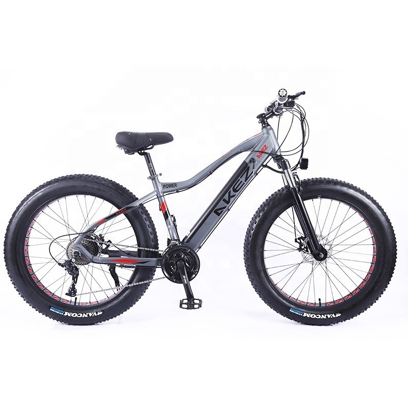 Factory price bicicleta LI battery 26 inch aluminium frame 36V/10AH/500w 4.0  fat tire e bike adult electric mountain bicycles