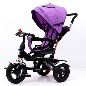 Hot sale high quality 3 wheel baby tricycle bike / 4-in-1 children tricycle with umbrella / CE baby trike