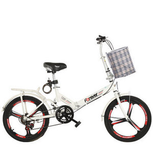 New model single speed 20inch red Bike Folding Bicycle Manufacturer 16" Aluminum alloy frame blue V brake 7speed Foldable Bikes