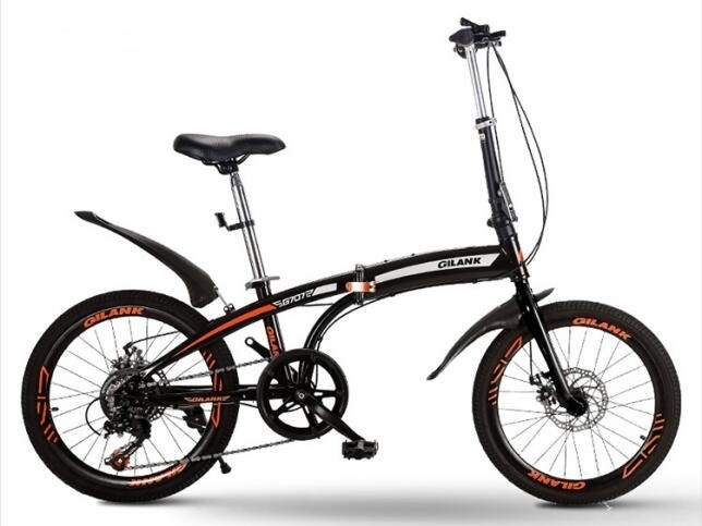 2021 New Model portable 7 speed 20 inches  foldable mountain bicycle / student 18