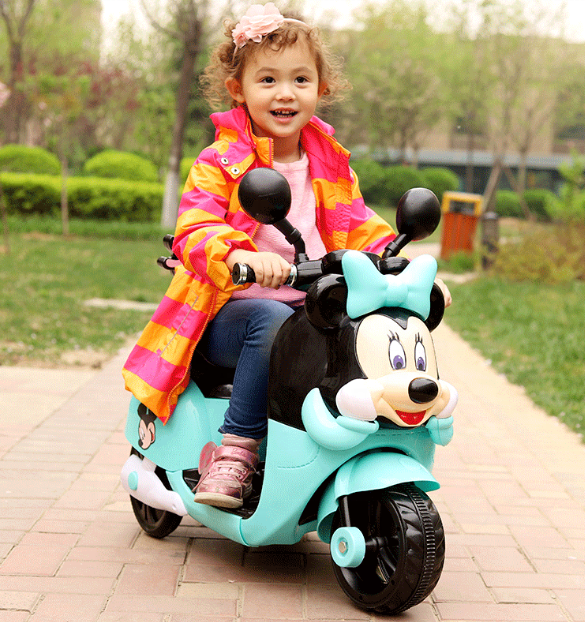 Cheap  Kids Mini Electric Motorcycle for Children with Mickey Figure