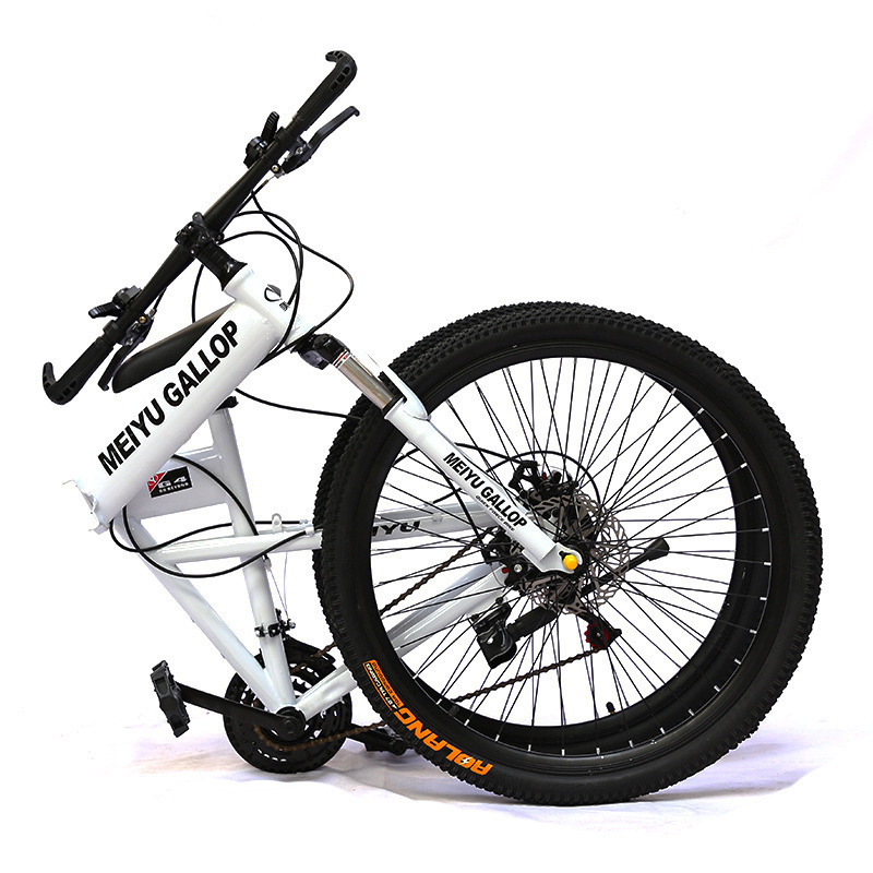 26inch Good quality mini steel folding mountain bike/Lightweight red disc brake foldable bike china aluminum 26nch folding bike