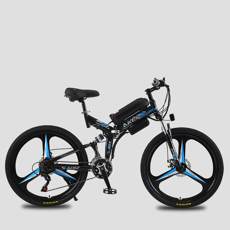 Hot selling  48V high carbon steel mtb ebike  electric dirt bike folding bike with high dual suspension