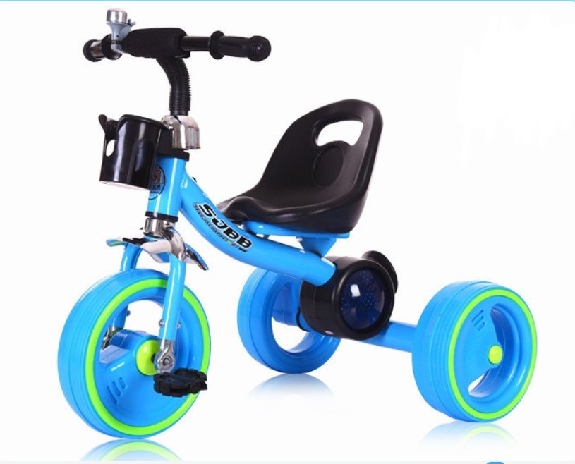 hot sale Children's led fashion wheel  kids tricycle toy car/ CE quality LED PP wheels and music  flash colorful baby tricycles