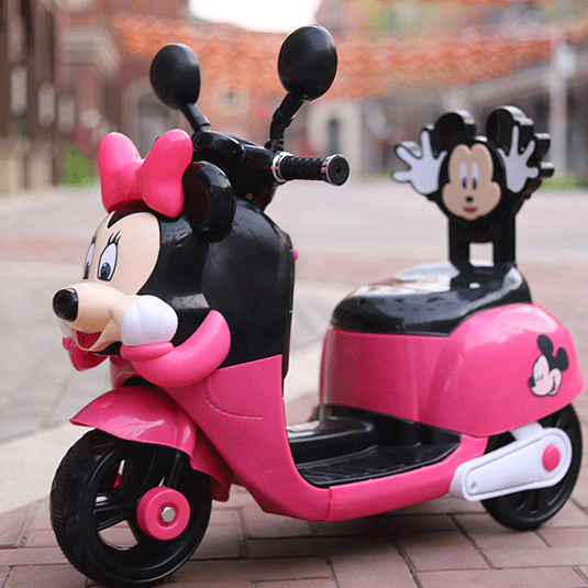 Cheap  Kids Mini Electric Motorcycle for Children with Mickey Figure