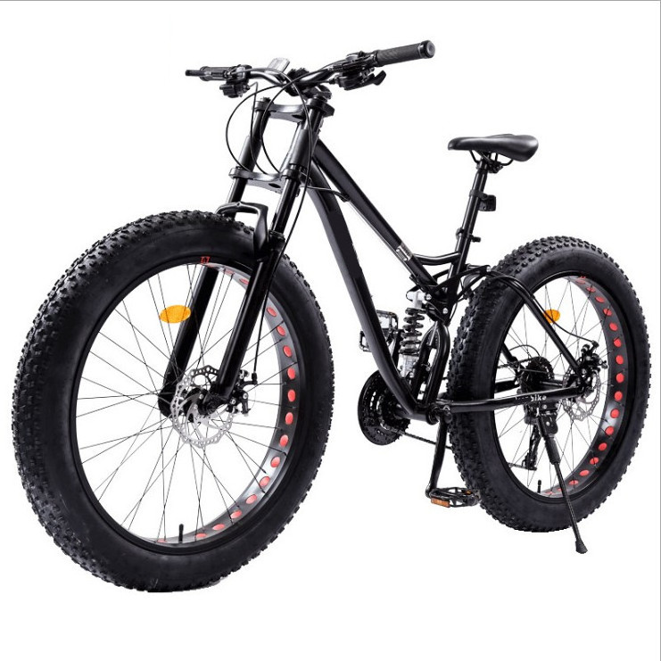 Wholesale Mountain bicycle 21 speed  26 Inch Full Suspension Snow Beach Bike with fat tire for sales