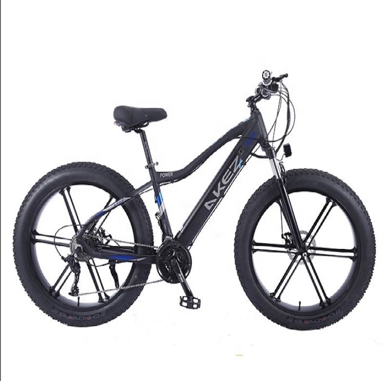 Factory price bicicleta LI battery 26 inch aluminium frame 36V/10AH/500w 4.0  fat tire e bike adult electric mountain bicycles