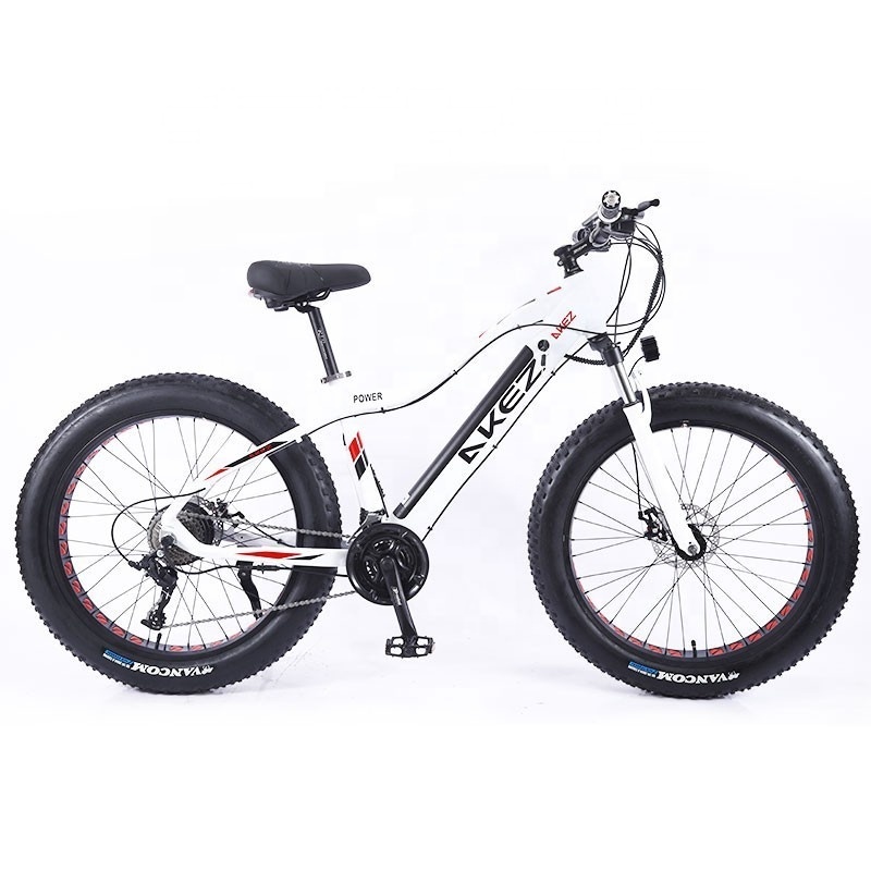 Factory price bicicleta LI battery 26 inch aluminium frame 36V/10AH/500w 4.0  fat tire e bike adult electric mountain bicycles