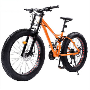 Wholesale Mountain bicycle 21 speed  26 Inch Full Suspension Snow Beach Bike with fat tire for sales