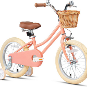 Girls Bike for 2-12 Years Old Toddlers and Kids 12" 14" 16" Kids Bike with Training Wheels and Basket