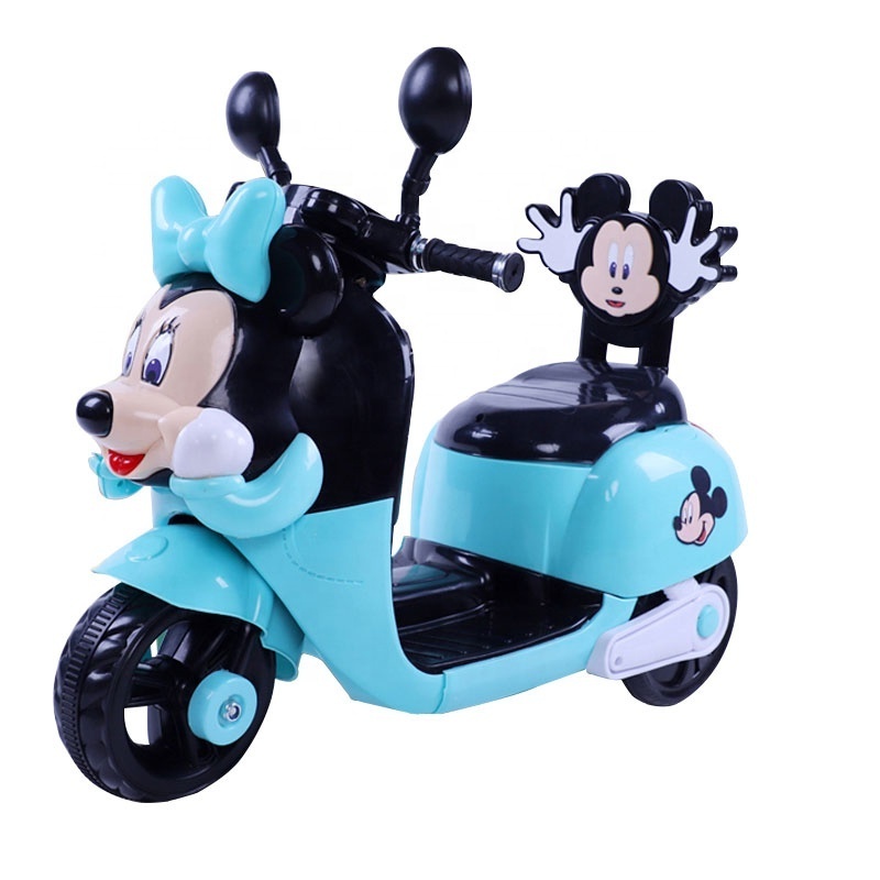 Cheap  Kids Mini Electric Motorcycle for Children with Mickey Figure