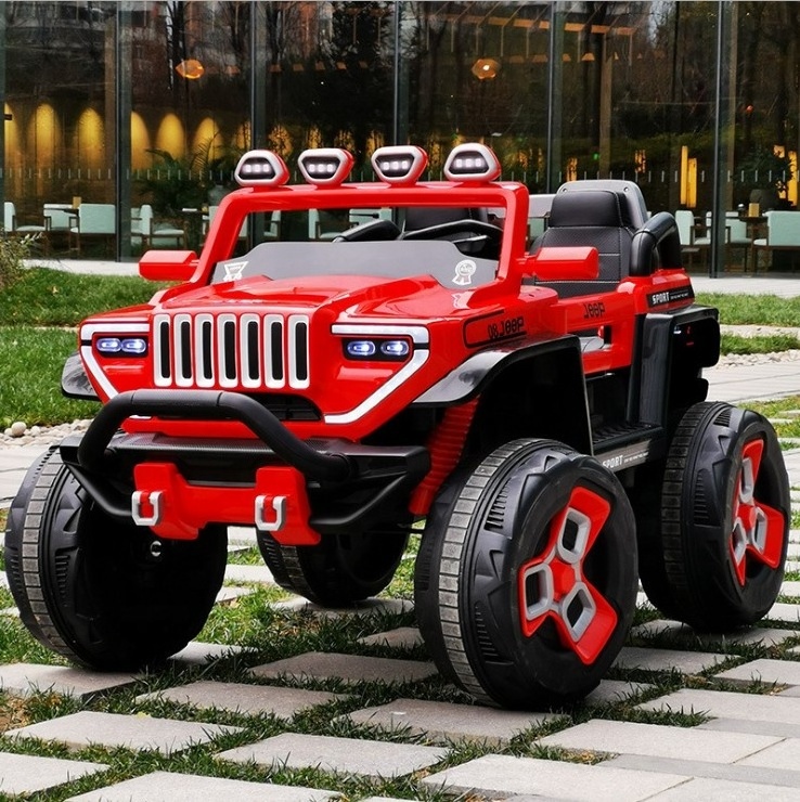 kids electric ride on police SUV car with two seat fourwheel children electric car remote control