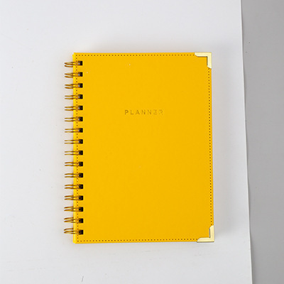 High Quality Office Notepad Wholesale Blank Journal Customized Dotted Lined Planner PU Leather Classmate Spiral Notebook