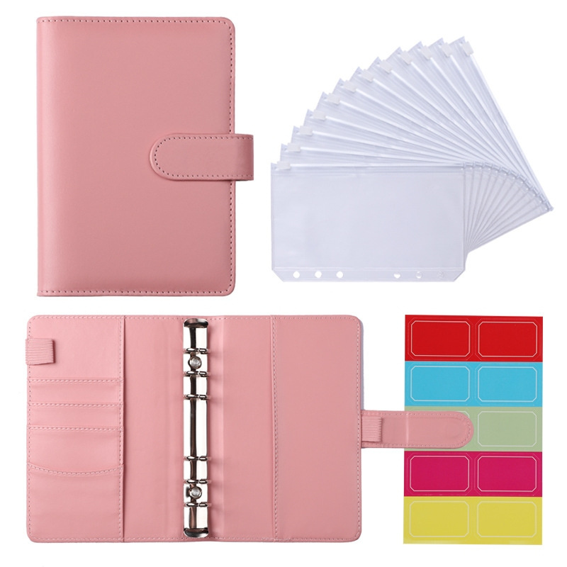 Manufacturer Custom Color Student Buckle Journal A5 Loose Leaf Binder Folder Spiral Binder Notebook With Megnetic Closure