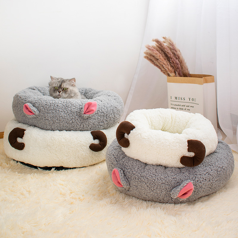 Jiaixng Leyou Pet new design Sherpa soft cute pet cat bed