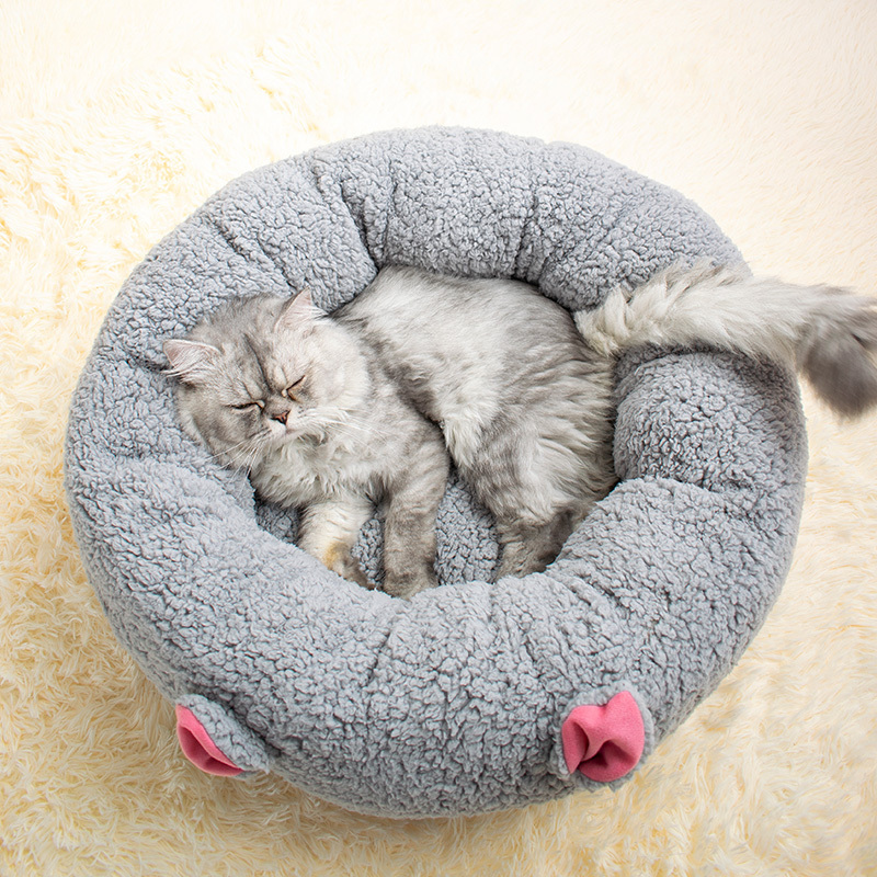 Jiaixng Leyou Pet new design Sherpa soft cute pet cat bed