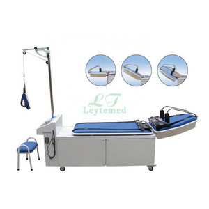 LTSO02 Hospital Medical Angular And Swing Traction Mode Lumbar Cervical Traction Bed