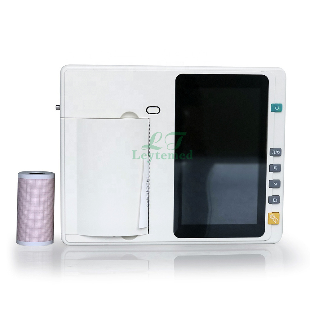 LTSE23 Hot Sale Portable 3 Channel/6 Channel/12 Channel Touch Screen ECG Machine