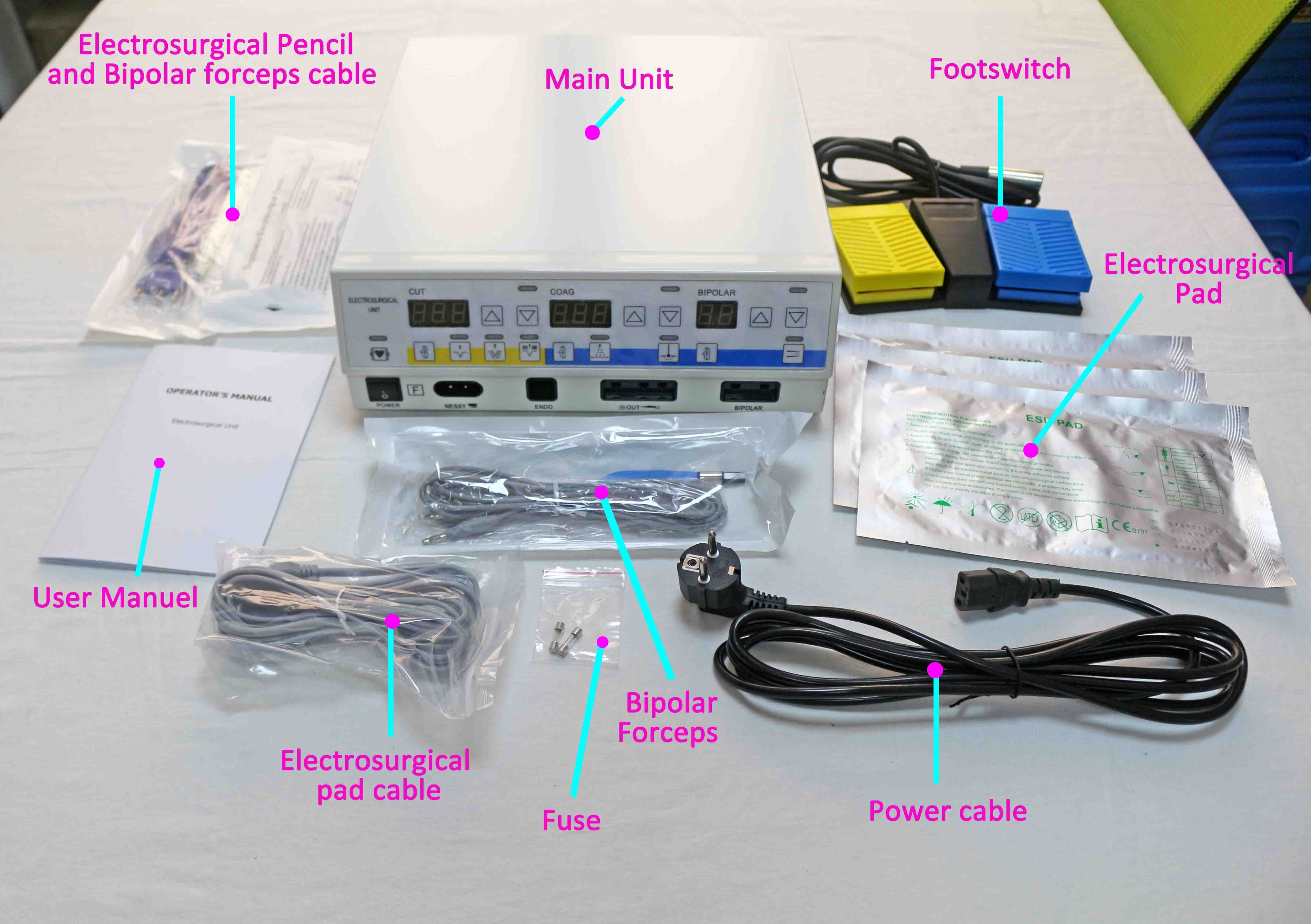 LTSG13 Electr Scalpel 400w Six Mode Electric Scalpel ESU Digital Electro Surgical Equipment Electrosurgical Unit Price