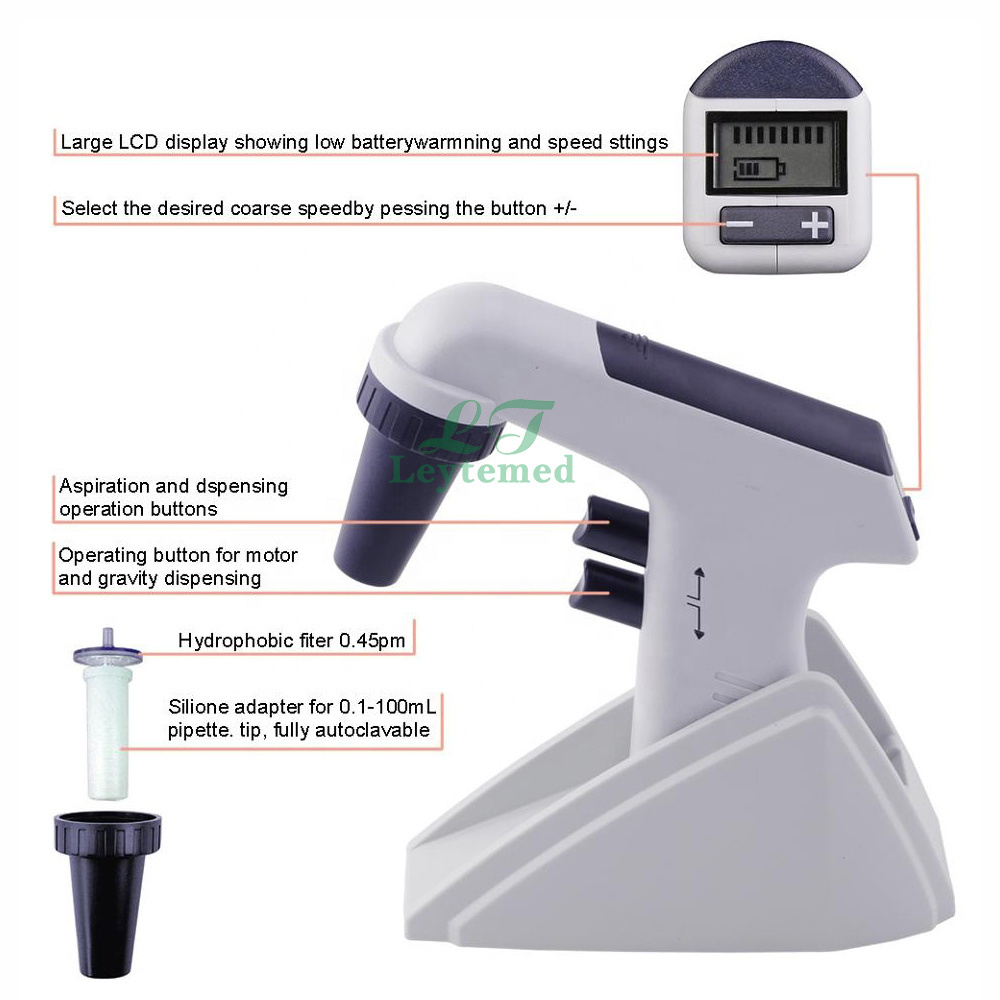 Laboratory automatic Levo Plus 0.1-100ml Pipette Filler