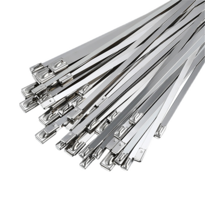 Stainless Steel Zip Ties Ball Lock Type 100 pcs Self-locking 304 316 Stainless Steel Cable Tie