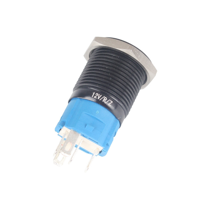 16mm ip67 led illuminated push button tactile switch 3a 5a 10a on off push button switch