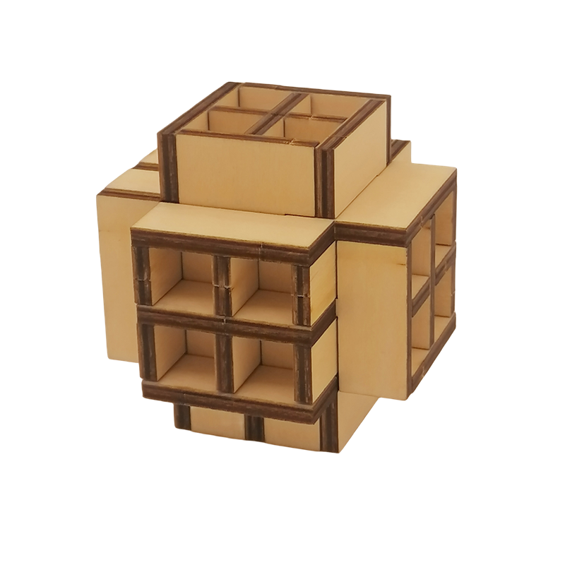 Wooden Brain Game Brain Teaser 3d Iq Bamboo Puzzle ,Iq Bamboo Puzzle,Wooden Brain Teaser Product