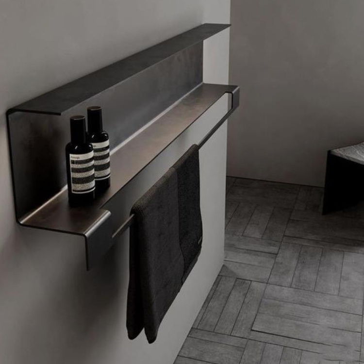 Custom Modern Shelf Stainless Steel Shelf Wall Mounted Bathroom Shelves