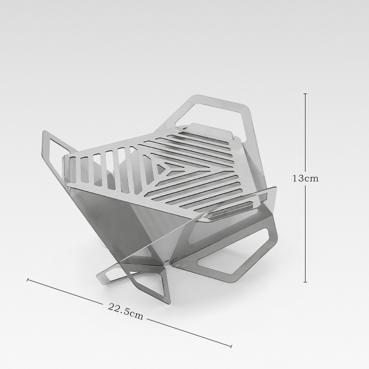 Customized Portable Outdoor Stainless Steel Folding Bbq Grill