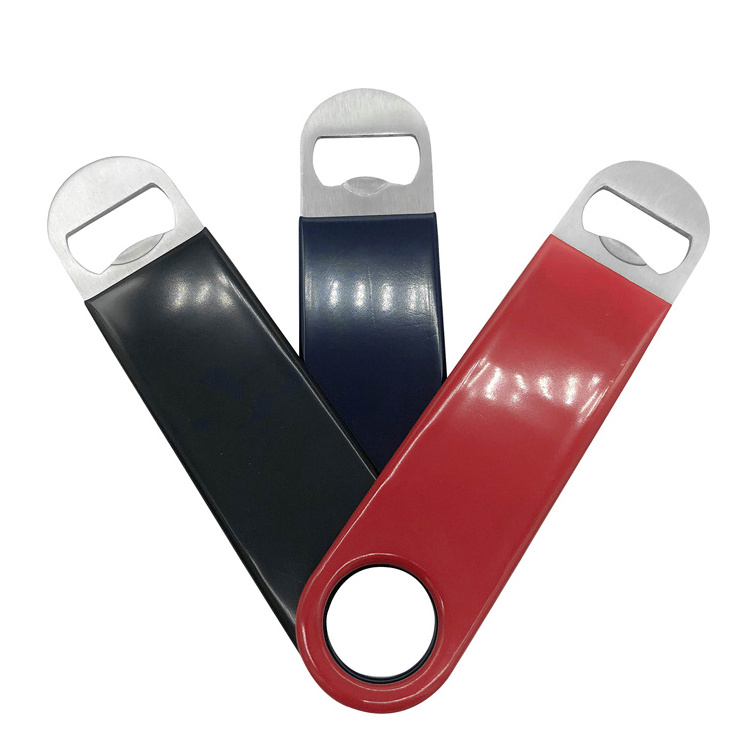 Custom Laser Logo Stainless Steel Bottle Openers Brushed Metal Bottle Opener Parts