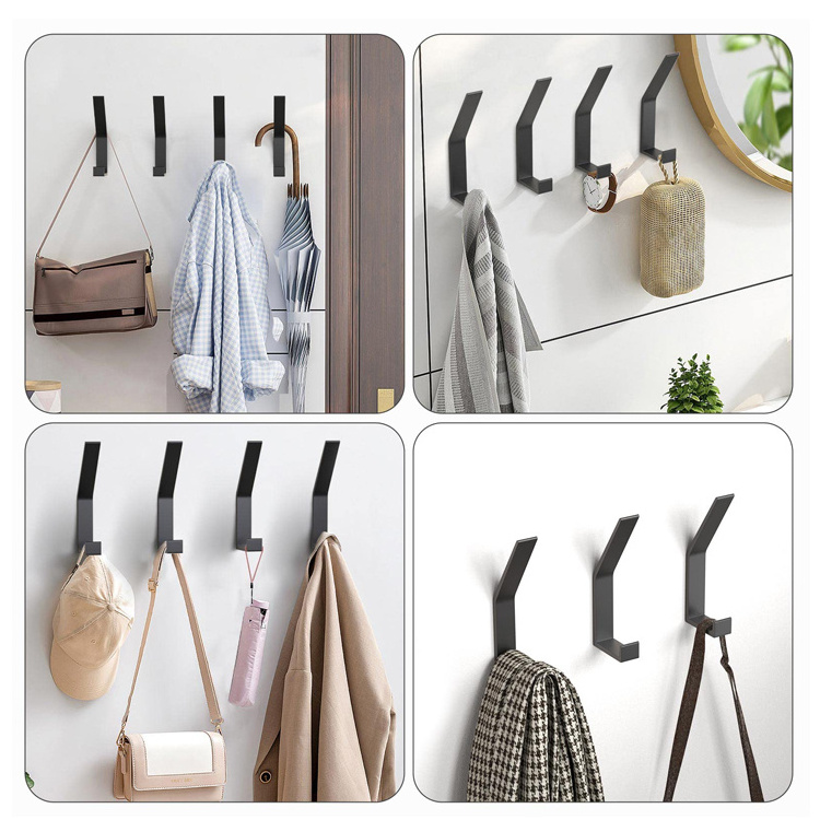 Hanger Strong Load Bearing Hook Wall Wardrobe Clothes Bag Door Over Storage Hooks Wall Mounted Organizer Hook