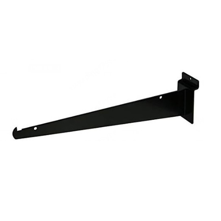 Custom Black Floating Wall Shelves Powder Coated Industrial Steel Floating Shelf