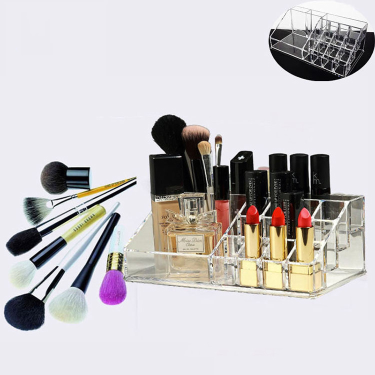 Wholesale Desktop Clear Jewelry Acrylic Cosmetic Organizer Box Plastic Makeup Drawer Organizer Storage Box