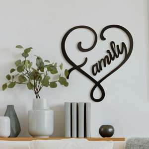 Custom Laser Cut Out Wall Decor Silhouette Laser Cut Word Art Metal Sign