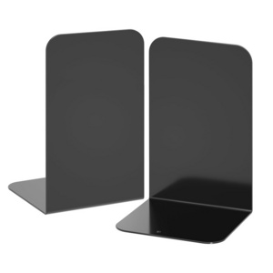 Custom Simplicity Metal Black Book Ends Shelves Heavy Duty Iron Bookends