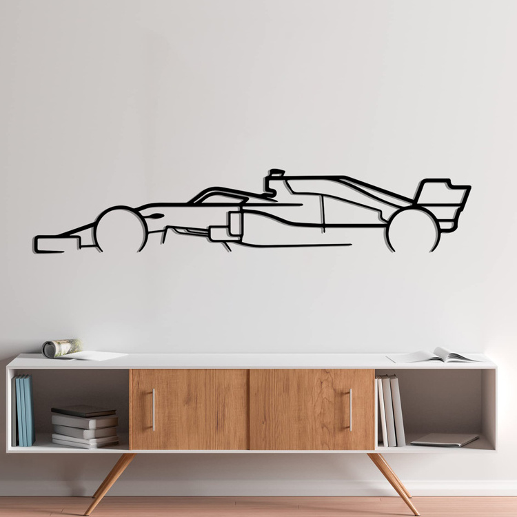 Metal Modern Luxury Art Decor Paintings And Car Silhouette Wall Arts Metal Wall Decor For Home Professional Wall Art