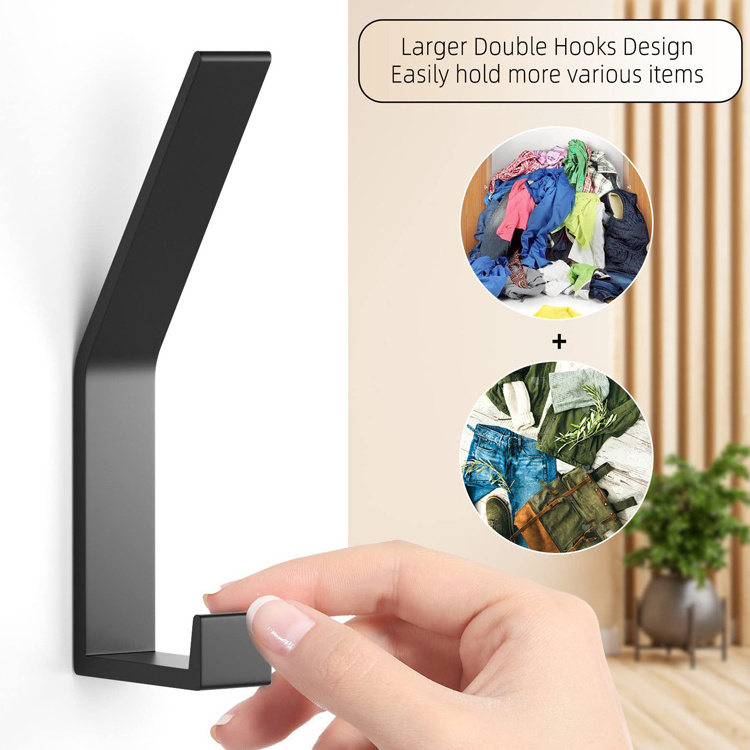 Hanger Strong Load Bearing Hook Wall Wardrobe Clothes Bag Door Over Storage Hooks Wall Mounted Organizer Hook