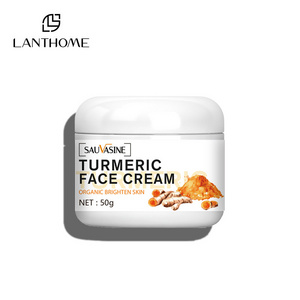 Wholesale Private Label Turmeric Face Cream Whitening Skin Care Spots Remove Brighten Facial Cream