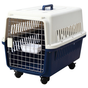 Iata Puppy General Travel Cages Portable Pet Cages Carriers Qingdao Lezi Plastic Large Traveling Dog Kennels Crates