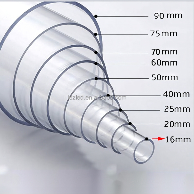 Transparent Casting Plexiglass Cylinder Large Diameter Cast Acrylic Tube